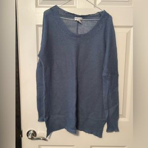 Soft‎ Surroundings Size XS Blue Sweater Mohair Blend Chest 23 Length 30
